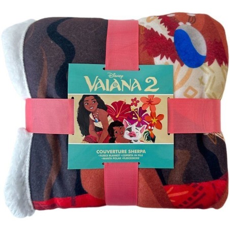 Plaid Sherpa - DISNEY VAIANA - Soeurs de l'océan - 100 x 150 cm