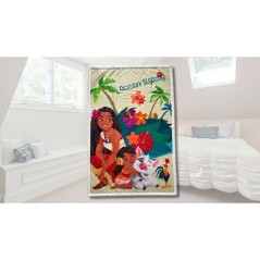 Plaid Sherpa - DISNEY VAIANA - Soeurs de l'océan - 100 x 150 cm