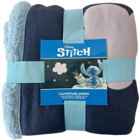 Plaid Sherpa - DISNEY STITCH - Good Night - 100 x 150 cm