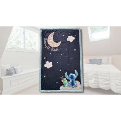 Plaid Sherpa - DISNEY STITCH - Good Night - 100 x 150 cm