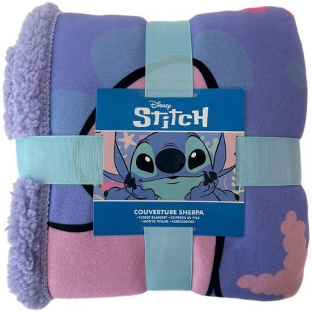 Plaid Sherpa - DISNEY STITCH - Always Sunshine - 100 x 150 cm