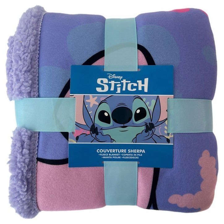 Plaid Sherpa - DISNEY STITCH - Always Sunshine - 100 x 150 cm