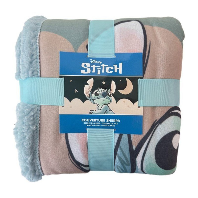 Plaid Sherpa - DISNEY STITCH - Little dreamer - 100 x 150 cm