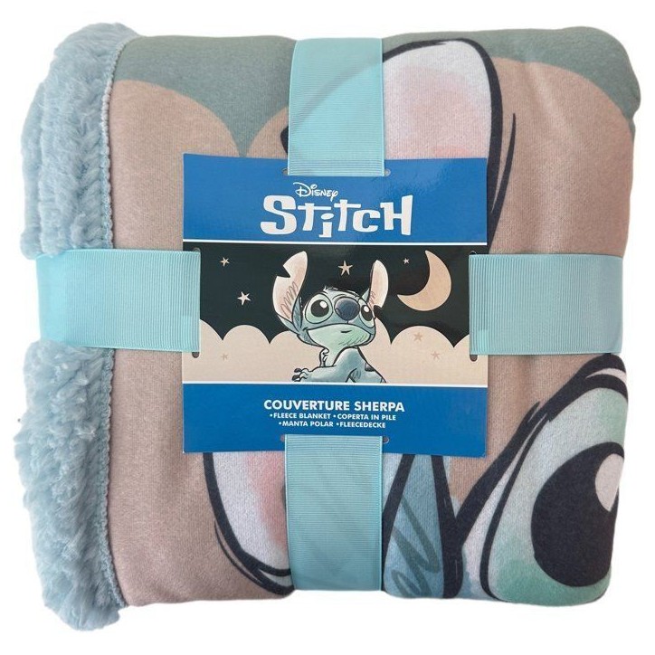 Plaid Sherpa - DISNEY STITCH - Little dreamer - 100 x 150 cm
