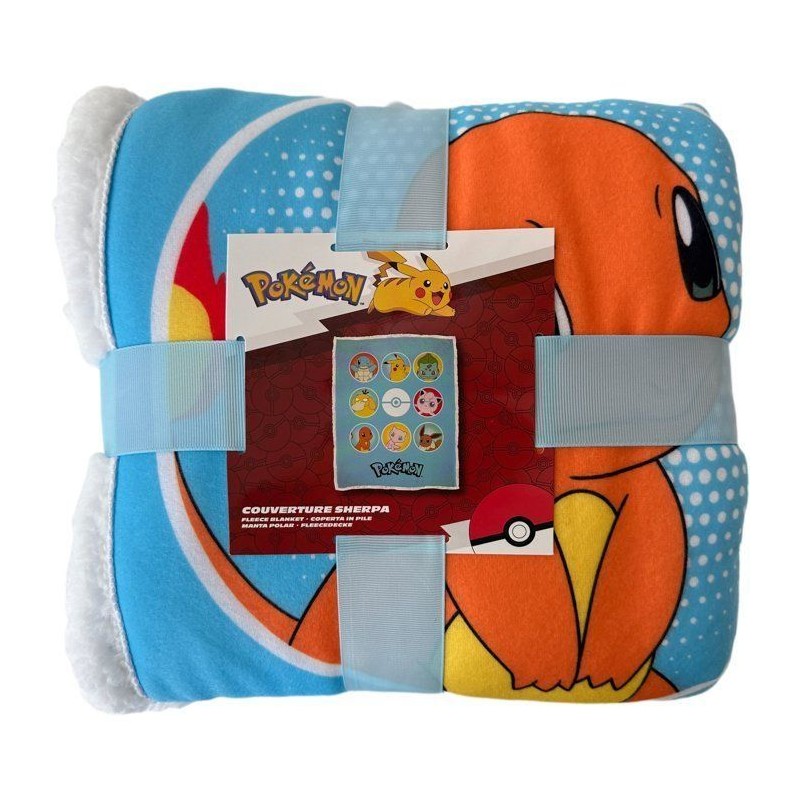 Plaid Sherpa - POKEMON - Pokedex - 100 x 150 cm