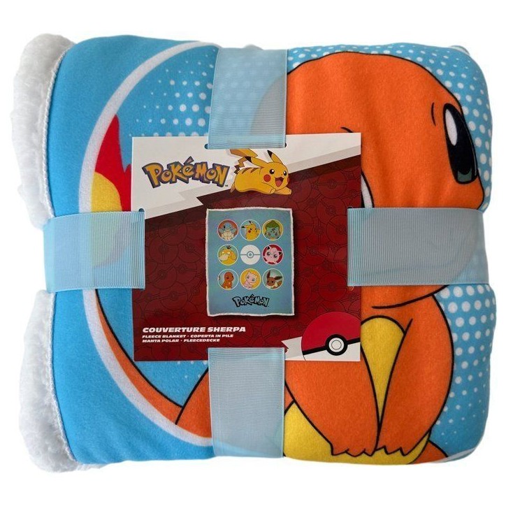 Plaid Sherpa - POKEMON - Pokedex - 100 x 150 cm