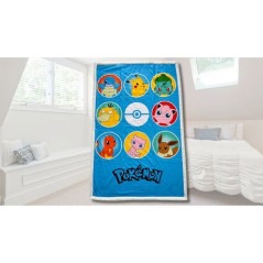 Plaid Sherpa - POKEMON - Pokedex - 100 x 150 cm