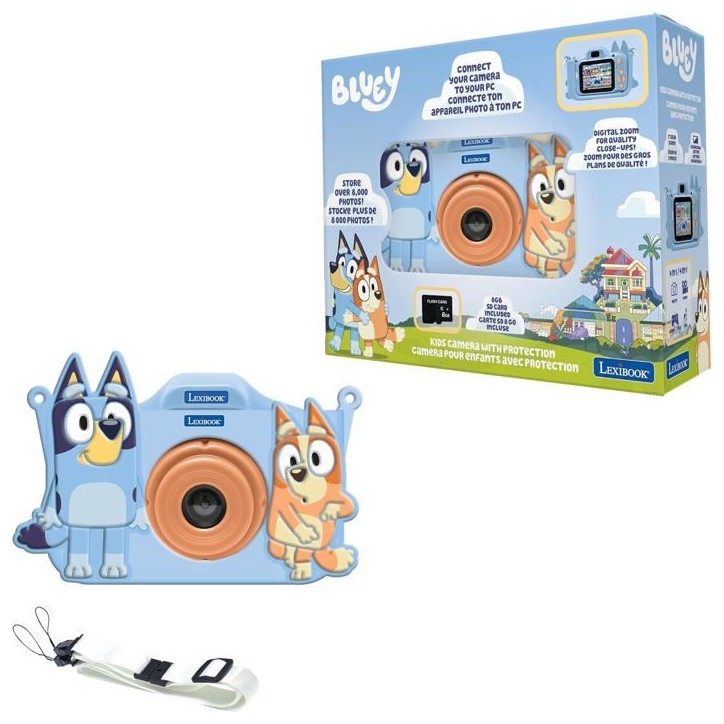 LEXIBOOK - Camera pour enfants avec protection Bluey LEXIBOOK - Camera pour enfants avec protection Bluey