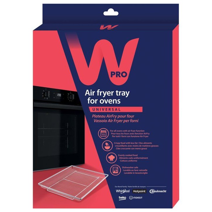 Plateau AirFry four - WPRO - AFR100 - Cuisson croustillante - Moins de matieres grasses - Universel
