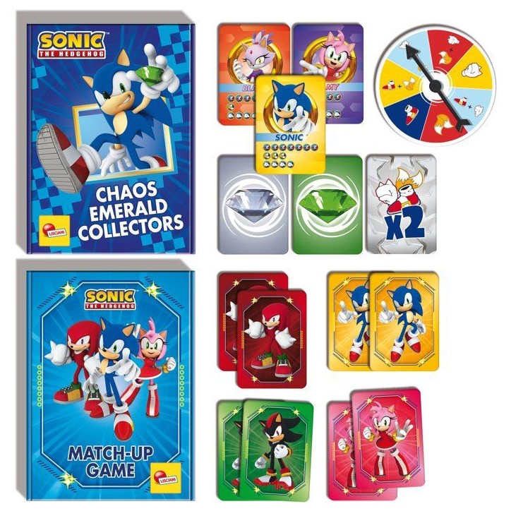 Sonic Sac a Dos Jeux de Cartes - Jeux de voyage - LISCIANI - Sac a dos inclus