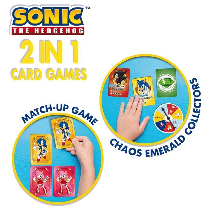 Sonic Sac a Dos Jeux de Cartes - Jeux de voyage - LISCIANI - Sac a dos inclus