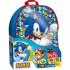 Sonic Sac a Dos Jeux de Cartes - Jeux de voyage - LISCIANI - Sac a dos