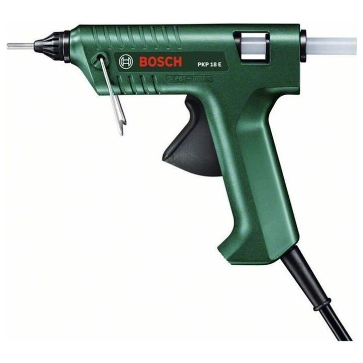 Pistolet a colle BOSCH - PKP 18 E - Electrique - 7 min - Vert et noir - 10 cm - 11 mm Pistolet a colle BOSCH - PKP 18 E - Electrique - 7 min - Vert et noir - 10 cm - 11 mm