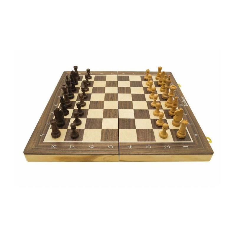 Jeu d'échecs magnétique en bois pliable - Lexibook - Chessman Géant