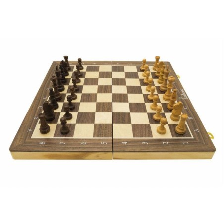 Jeu d'échecs magnétique en bois pliable - Lexibook - Chessman Géant