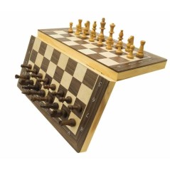 Jeu d'échecs magnétique en bois pliable - Lexibook - Chessman Géant Pro - Des 7 ans - Jeu en famille