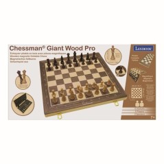 Jeu d'échecs magnétique en bois pliable - Lexibook - Chessman Géant