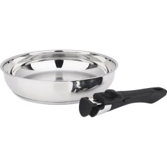 Poeles - BAUMALU - Comete - Set 2 pieces - 24 et 28 cm - Manche amovible