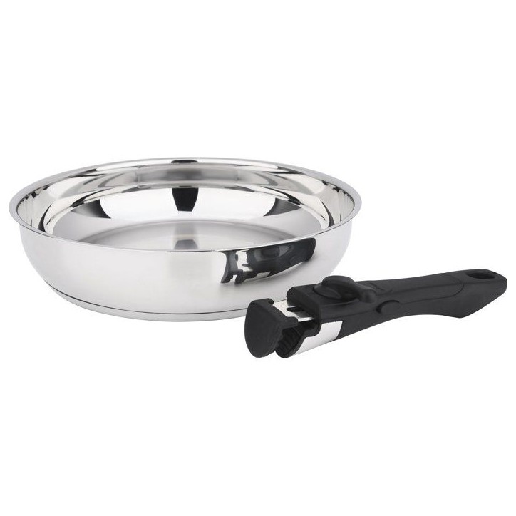 Poeles - BAUMALU - Comete - Set 2 pieces - 24 et 28 cm - Manche amovible