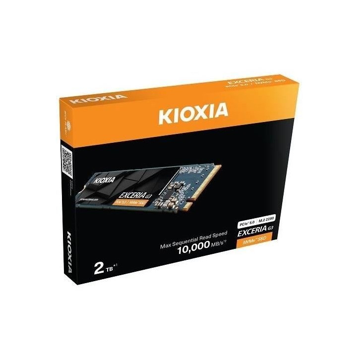 KIOXIA - EXCERIA G3 - Disque dur interne - 1 To - SSD NVMe 2.0c KIOXIA - EXCERIA G3 - Disque dur interne - 1 To - SSD NVMe 2.0c
