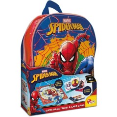 Spider-Man Sac a Dos Jeux de Voyage - Coffret jeux - LISCIANI - Sac a