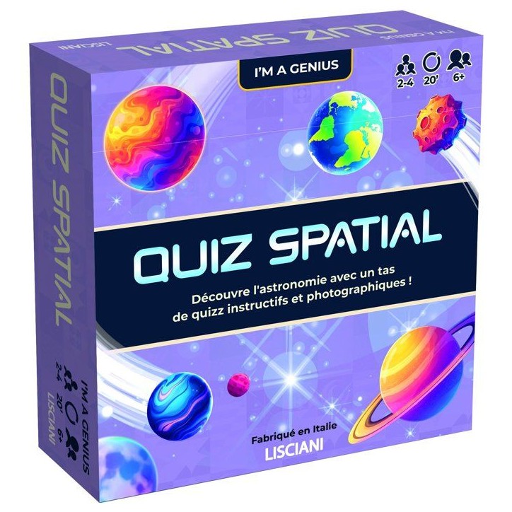 I'm Genius Quiz Spatial - Jeu éducatif - LISCIANI - Astronomie - Quiz interactifs I'm Genius Quiz Spatial - Jeu éducatif - LISCIANI - Astronomie - Quiz interactifs