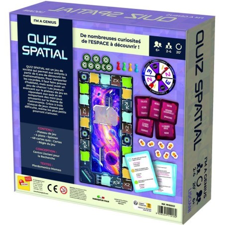 I'm Genius Quiz Spatial - Jeu éducatif - LISCIANI - Astronomie - Quiz interactifs