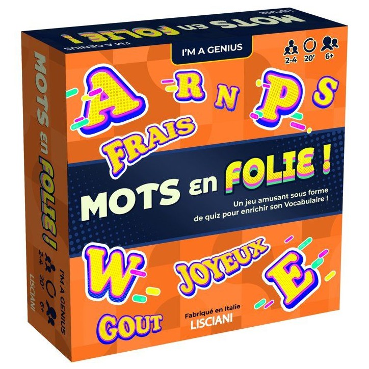 I'm Genius Mots en Folie ! - Jeu éducatif de vocabulaire - LISCIANI - Langage - Défis adaptés