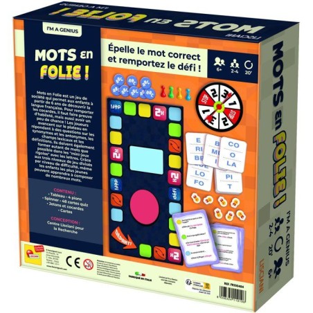 I'm Genius Mots en Folie ! - Jeu éducatif de vocabulaire - LISCIANI - Langage - Défis adaptés