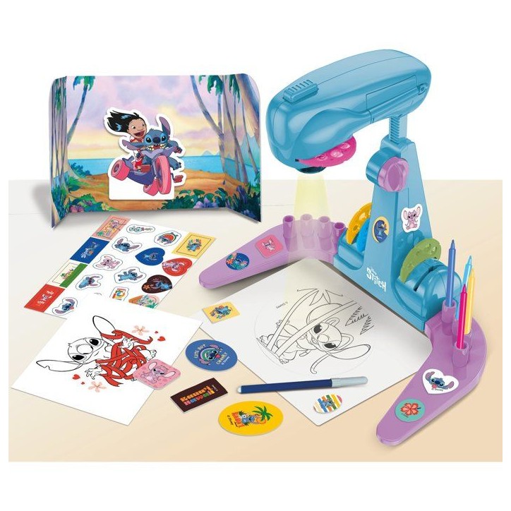 Projecteur de dessins avec accessoires - LISCIANI - Stitch - 32 images a tracer - Apprentissage du dessin Projecteur de dessins avec accessoires - LISCIANI - Stitch - 32 images a tracer - Apprentissage du dessin