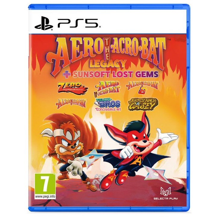 Aero The Acro-Bat Legacy + Sunsoft Lost Gems - Jeu PS5 Aero The Acro-Bat Legacy + Sunsoft Lost Gems - Jeu PS5