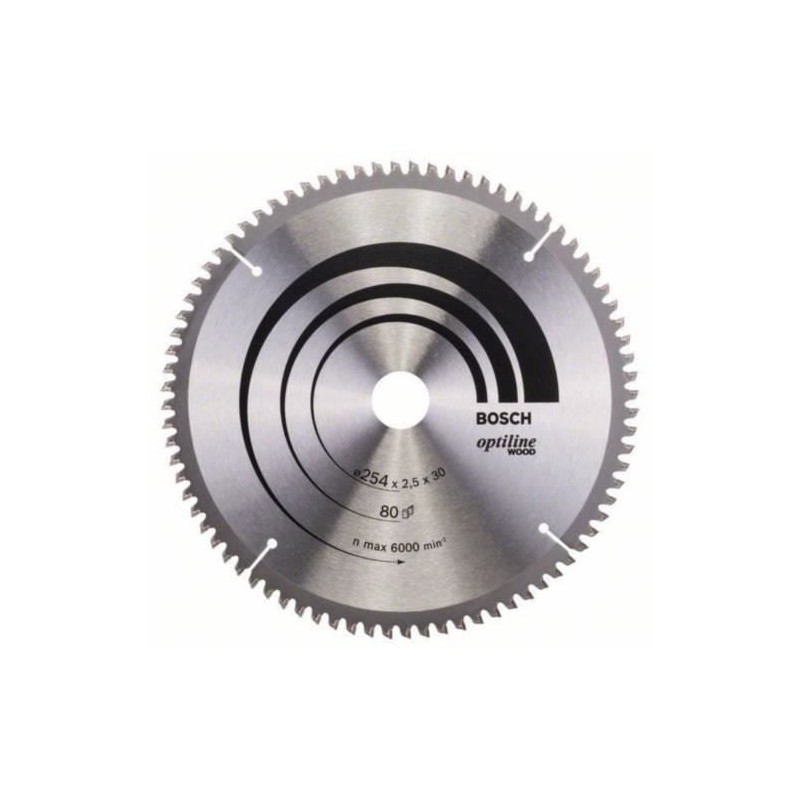 Lame de scie circulaire au carbure BOSCH PROFESSIONAL 254 x 30 x 2,5 m