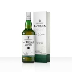 Laphroaig - 10 ans - Islay Single Malt Scotch Whisky avec Étui - 40,0