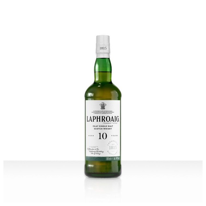 Laphroaig - 10 ans - Islay Single Malt Scotch Whisky avec Étui - 40,0% Vol. - 70cl