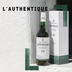 Laphroaig - 10 ans - Islay Single Malt Scotch Whisky avec Étui - 40,0