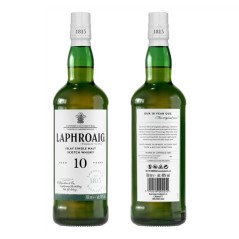 Laphroaig - 10 ans - Islay Single Malt Scotch Whisky avec Étui - 40,0