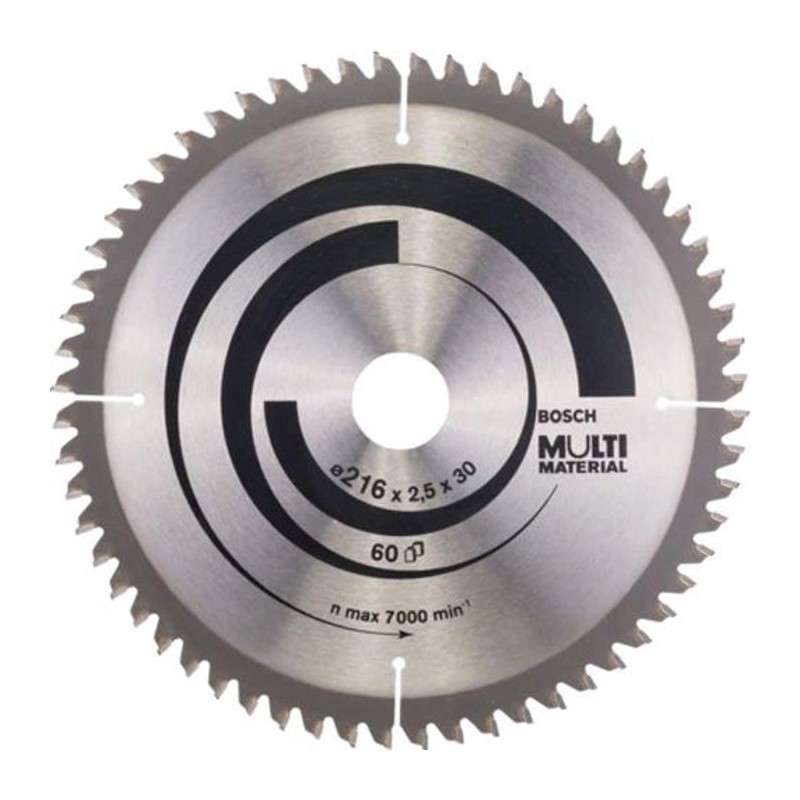 Lame de scie circulaire diametre 216 x 30 x 2,5 mm multimatériaux - 6