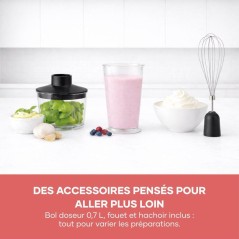 Mixeur plongeant 3-en1 - SEVERIN - SM3762 - 350 W - Pied amovible - Go