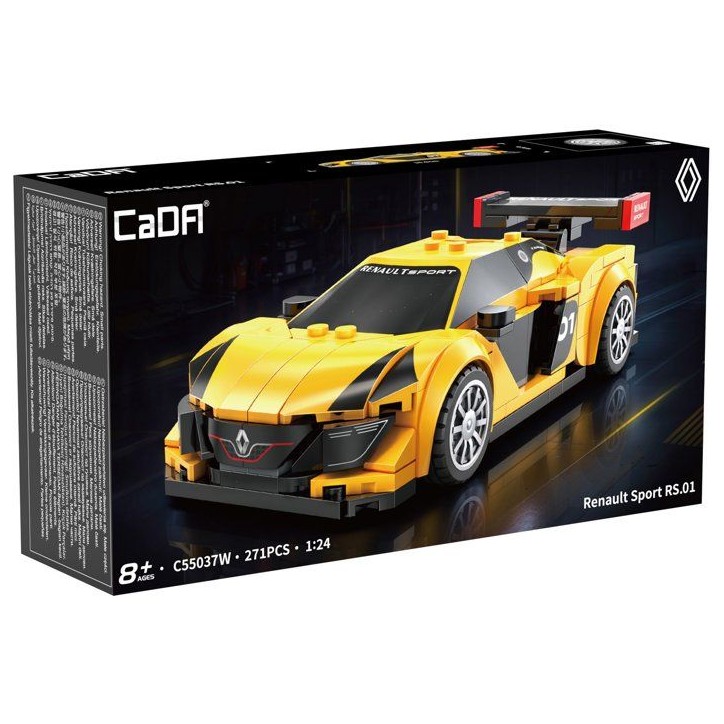 CADA Master - Jeu de construction - Voiture Renault Sport RS.01 - Échelle 1:24 - 271 pieces - Des 8 ans