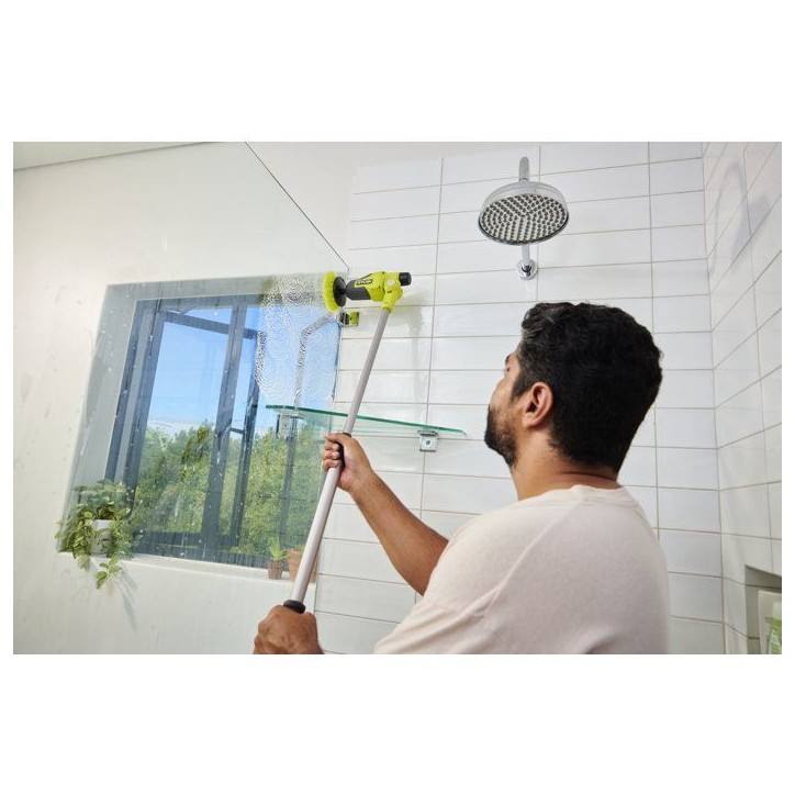 RYOBI Brosse de nettoyage télescopique 4V USB Lithium - sans batterie ni chargeur - RTS4-0 RYOBI Brosse de nettoyage télescopique 4V USB Lithium - sans batterie ni chargeur - RTS4-0