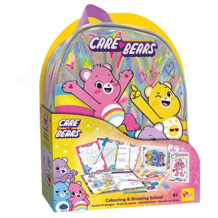 Sac a dos école de dessin et coloriage - LISCIANI - Les Bisounours - Activités créatives - Format transportable