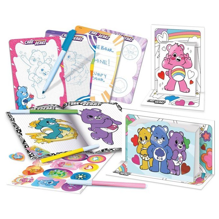 Sac a dos école de dessin et coloriage - LISCIANI - Les Bisounours - Activités créatives - Format transportable