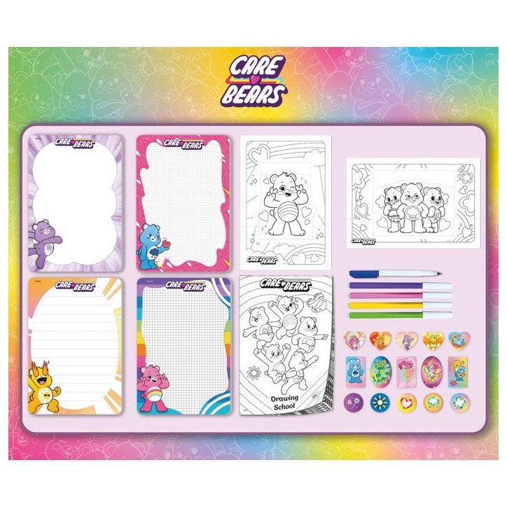Sac a dos école de dessin et coloriage - LISCIANI - Les Bisounours - Activités créatives - Format transportable
