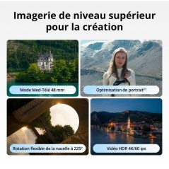 Drone caméra - DJI - Mini 5 Pro Fly More Combo DJI RC-N3 - Caméra CM