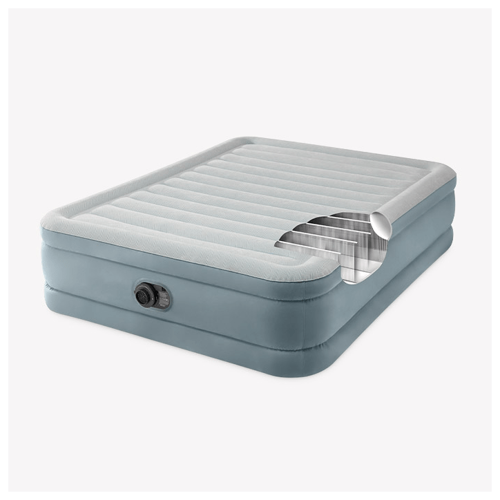 Matelas gonflable INTEX - 64824ND - Premium Comfort - 2,03 x 1,52 x 0,46 m - 2 personnes - Intérieur - Gonflage électrique int