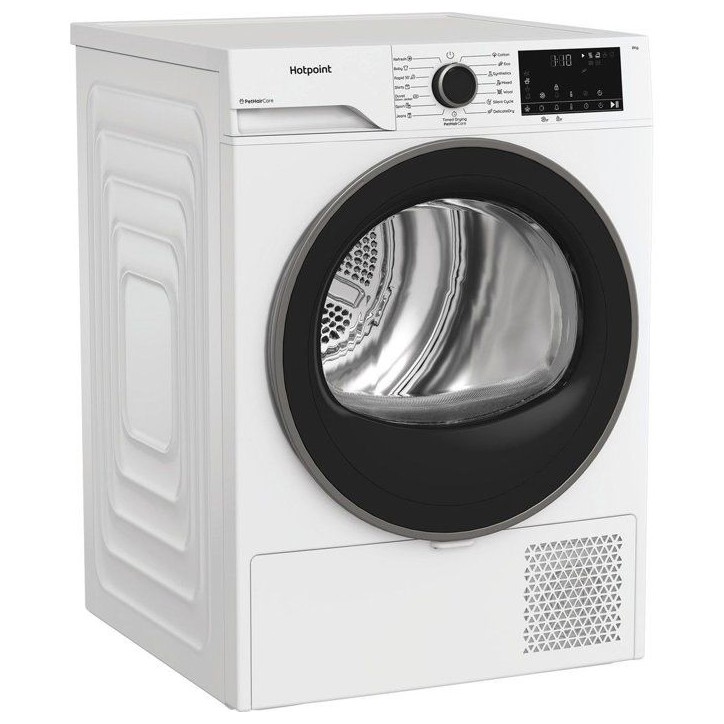 Seche-linge pompe a chaleur HOTPOINT CHD84MWBSEE - 8 kg - Induction - L60cm - Classe C - Blanc Seche-linge pompe a chaleur HOTPOINT CHD84MWBSEE - 8 kg - Induction - L60cm - Classe C - Blanc