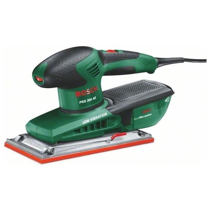 Ponceuse vibrante - BOSCH - PSS 300 AE Microfiltre - Filaire - 250W - Régulier Ponceuse vibrante - BOSCH - PSS 300 AE Microfiltre - Filaire - 250W - Régulier