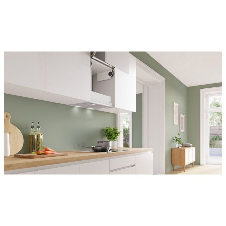 Groupe filtrant 53 cm - Bosch Serie 4 - metalLook - H 21,5 x L 50 x P 35 cm - 3 niveaux - 63 dB - classe energie D