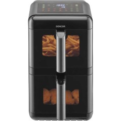 Friteuse a air chaud double panier Sencor SFR 1250BK - Fonction SyncFi