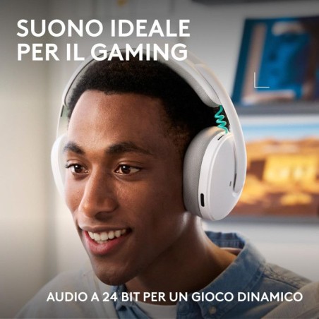 Casque gamer - Sans fil - Logitech G - G325 - Blanc